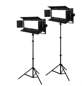 Bresser LED Foto-Video SET 2x LG-900 54W/8.860LUX + 2x Statief  