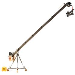 TITAN KITE-22 POPULAR PACKAGE (TITAN 22ft Telescopic Camera Jib Crane with Senior Pan-Tilt Head , 150mm Bowl Tripod Stand (LW-150) & D-33 Pro Dolly) (KITE-22-POPULAR)